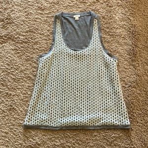 Lacy tank top.